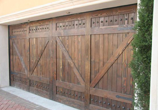 法式木质车库门1